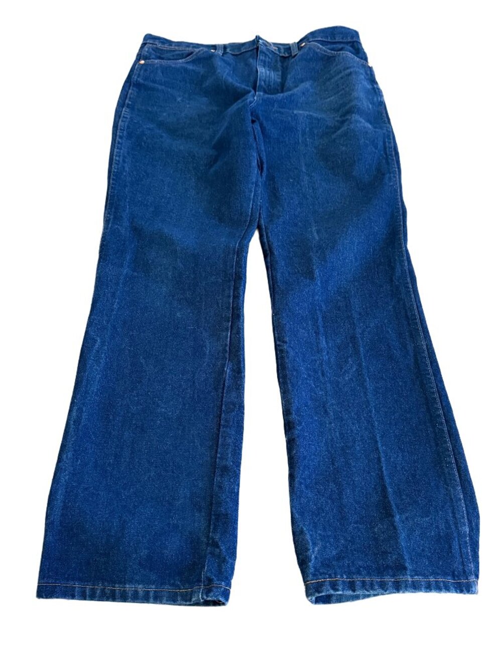 Wrangler Men's 36x32 Straight Leg Dark Wash Blue Jeans